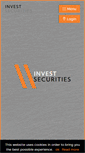 Mobile Screenshot of invest-securities.com